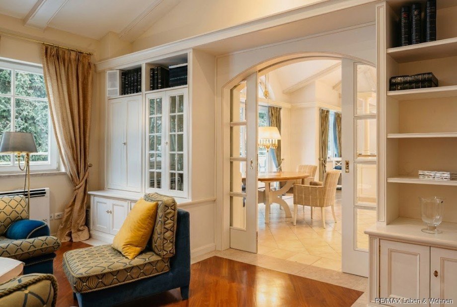 Wohnzimmer Blick K�che Etagenwohnung M�nchen