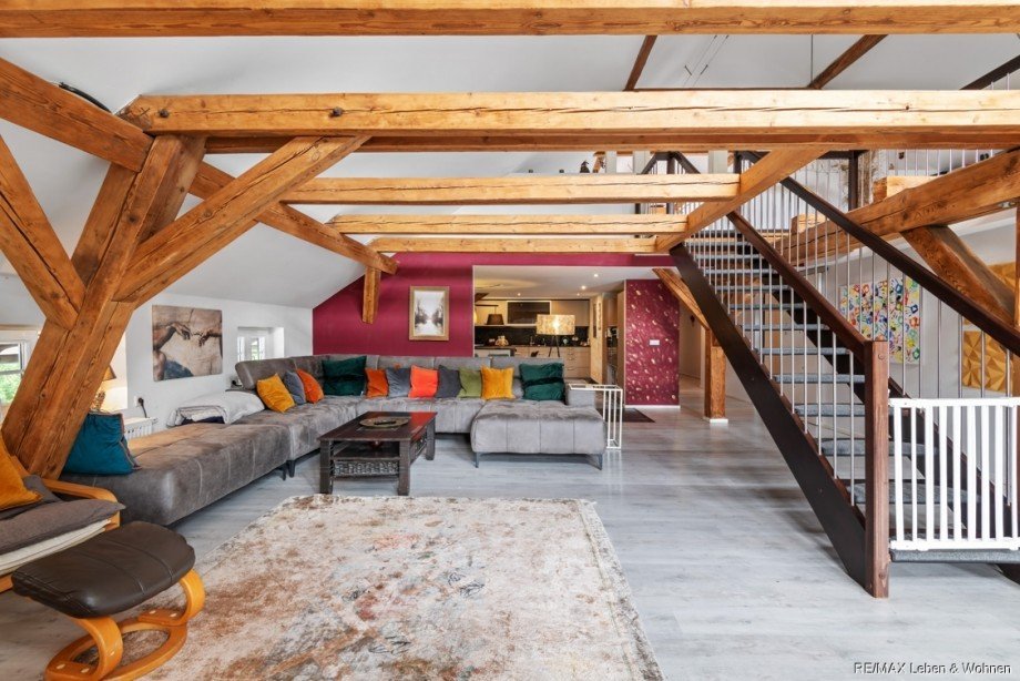 Wohnzimmer 2.OG Mehrfamilienhaus Au in der Hallertau / Abens