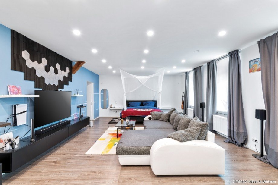 EG Wohnzimmer Mehrfamilienhaus Au in der Hallertau / Abens